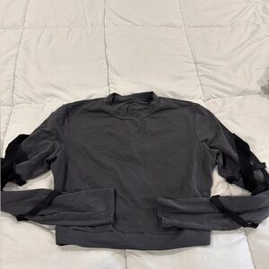 Alo cropped longsleeve workout top Sz m